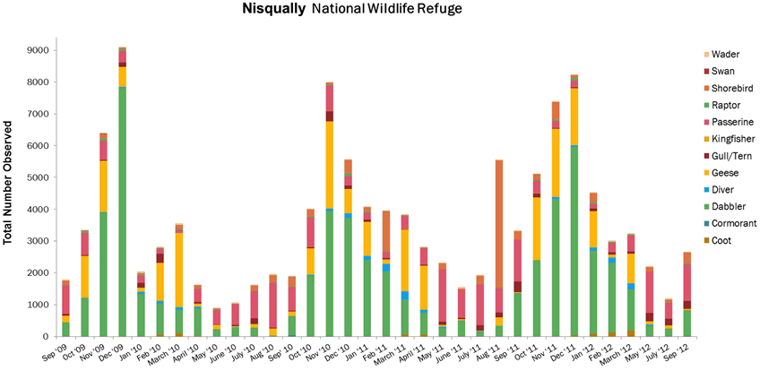 Bird foraging guild graph